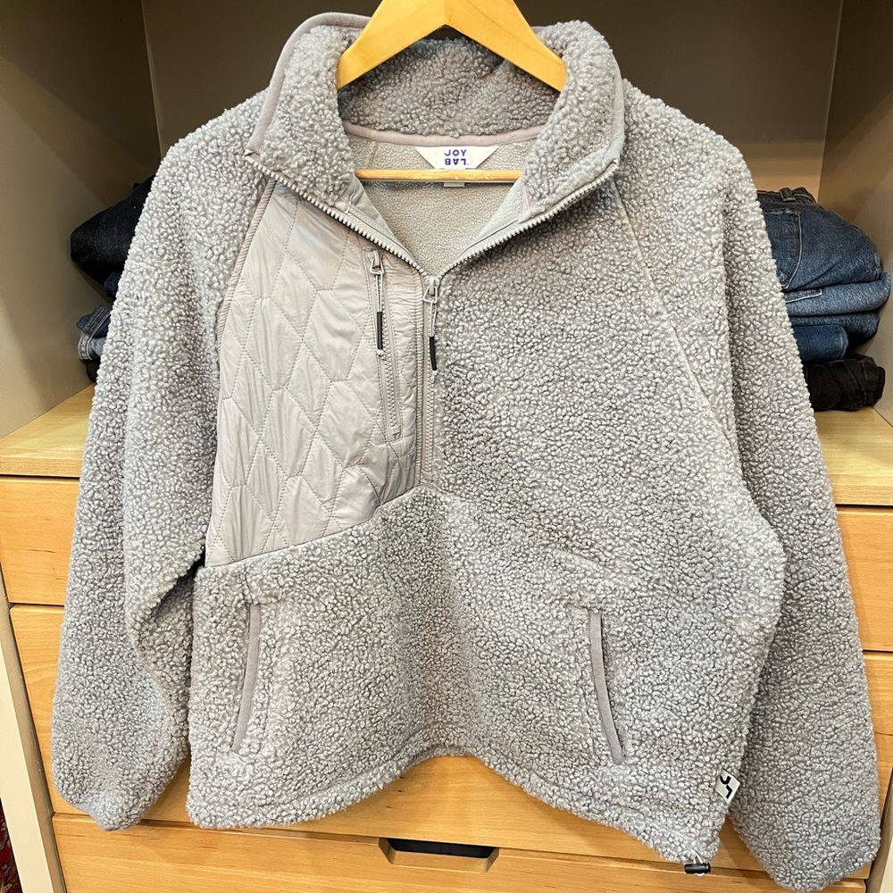JoyLab Quilted Fleece Jacket
